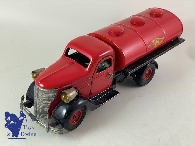 Antique toys VEBE 1306 Studebaker Tanker truck clockwork 36cm circa 1950