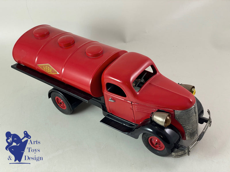 Antique toys VEBE 1306 Studebaker Tanker truck clockwork 36cm circa 1950