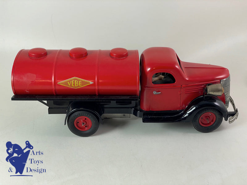 Antique toys VEBE 1306 Studebaker Tanker truck clockwork 36cm circa 1950