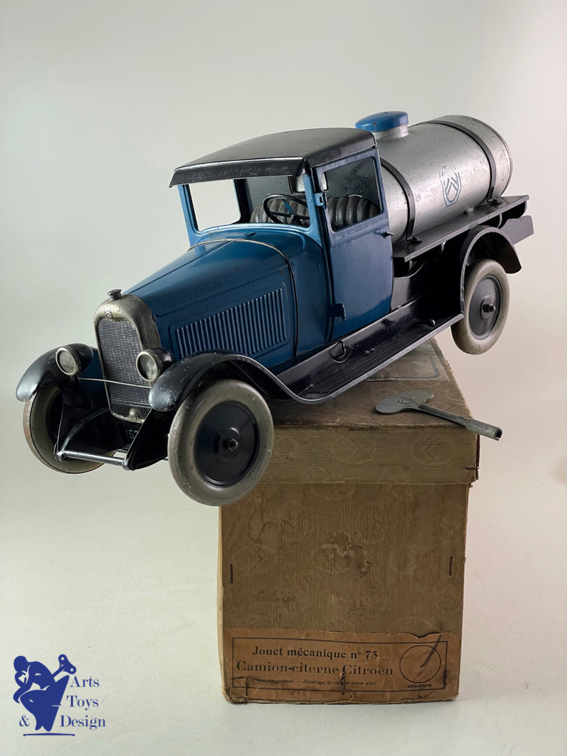Antique toys Citroen Ref 73 C4 Tan C4 Blue Tank 1/10 ° around 1931