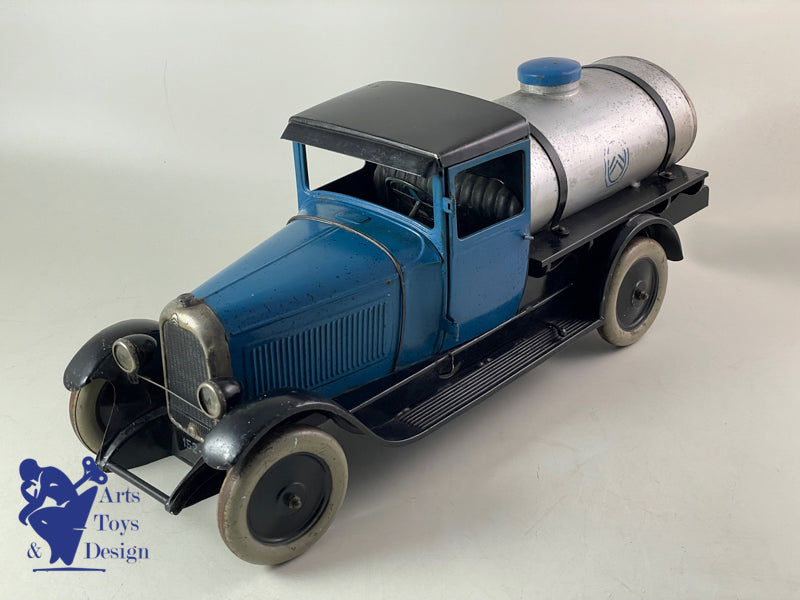 Antique toys Citroen Ref 73 C4 Tan C4 Blue Tank 1/10 ° around 1931