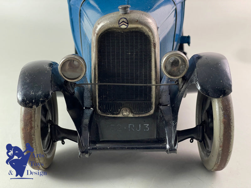 Antique toys Citroen Ref 73 C4 Tan C4 Blue Tank 1/10 ° around 1931