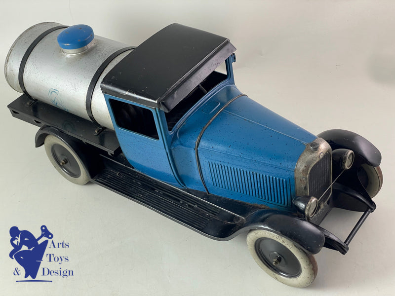 Antique toys Citroen Ref 73 C4 Tan C4 Blue Tank 1/10 ° around 1931