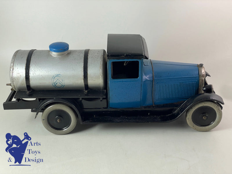 Antique toys Citroen Ref 73 C4 Tan C4 Blue Tank 1/10 ° around 1931