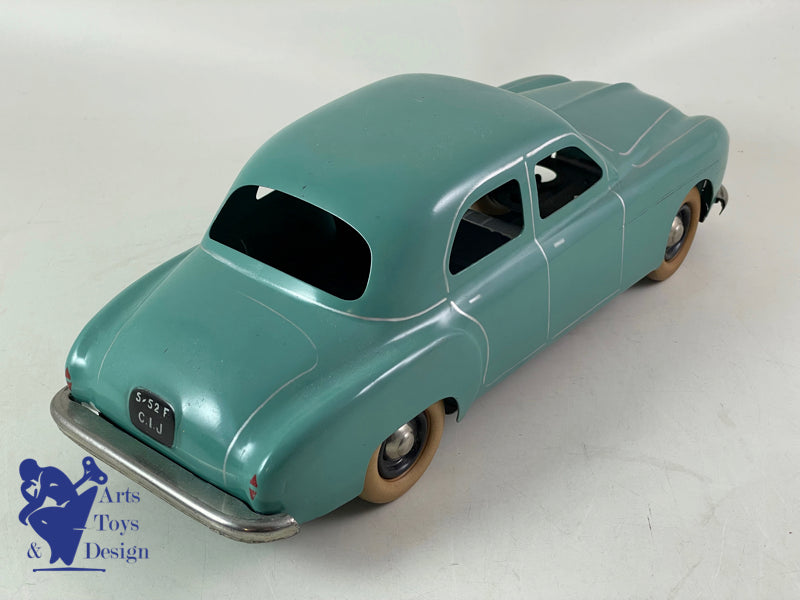 Antique toys CIJ 5/51 RENAULT FREGATE green friction 33cm 1950