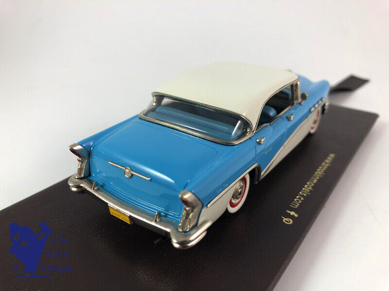 1/43 BROOKLIN 228 BUICK CENTURY 4 DOOR HARDTOP 1956 WHITE & BLUE