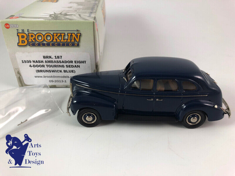 1/43 BROOKLIN 187 NASH AMBASSADOR EIGHT 4 DOOR TOURING SEDAN 1939