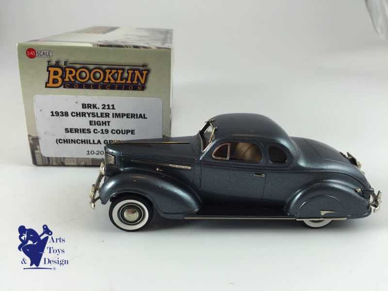 1/43 BROOKLIN 211 CHRYSLER IMPERIAL EIGHT SERIES C-19 COUPE 1938 GRAY POLY