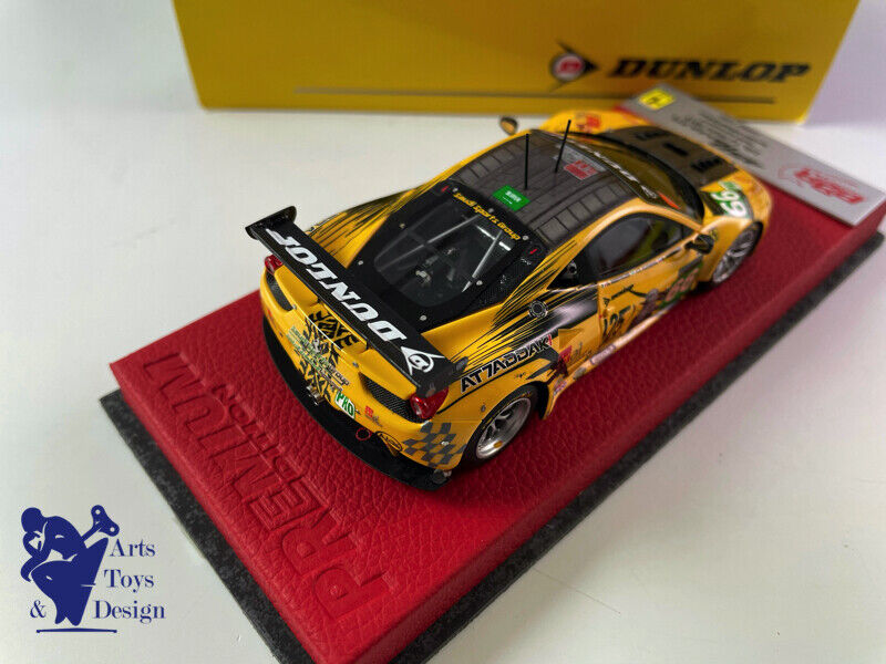 1/43 BBR Ferrari 458 Italia GT2 Le Mans 2013 JMW Motorsport N ° 66 N12/20 Dunlop