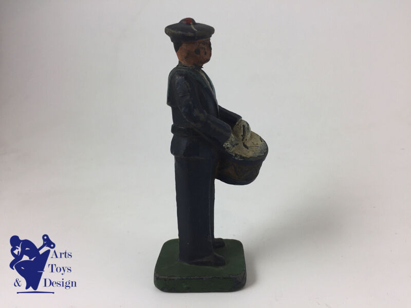 JRD Figure France circa 1935 Soldier Sailor with drum H 9.5cm