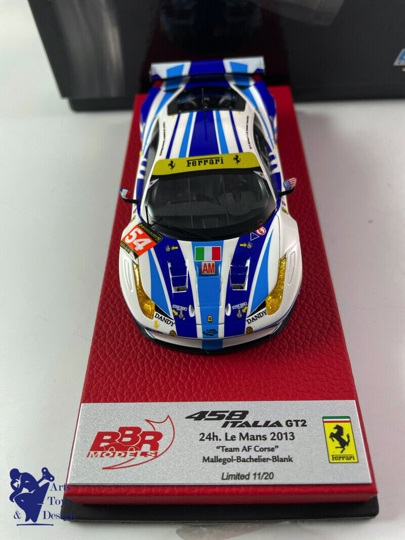 1/43 BBR Ferrari 458 Italia GT Le Mans 2013 AF Corse n ° 54 Mallegol n ° 11/20