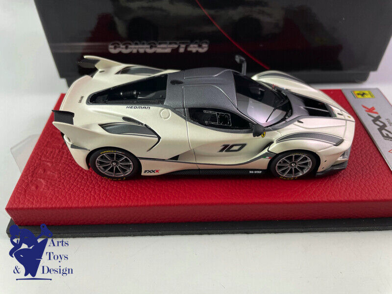 1/43 BBR Ferrari FXXK 2015 n ° 10 Fuji White Matt Gray Stripe n ° 4/20