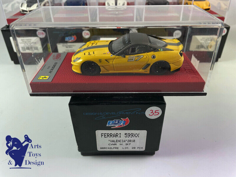 1/43 BBR Ferrari 599xx Valencia 2010 Car N97 n ° 17/20