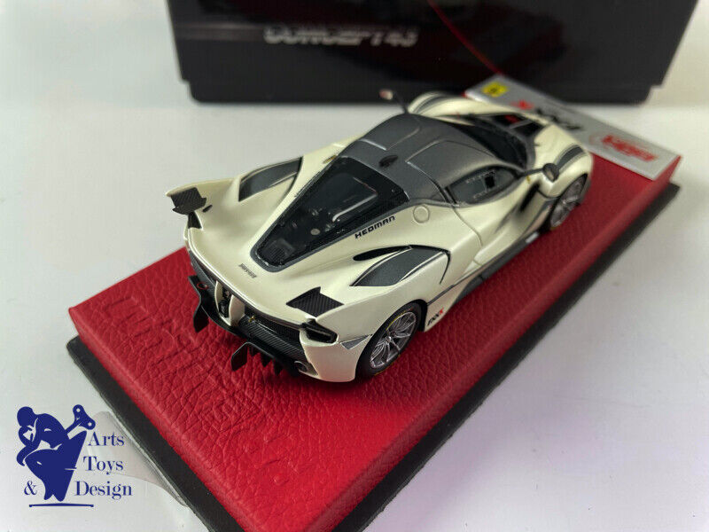 1/43 BBR Ferrari FXXK 2015 n ° 10 Fuji White Matt Gray Stripe n ° 4/20