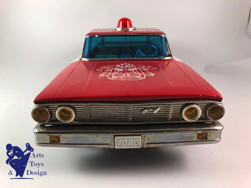 Antique toy Rico Juguete Ref 45 Ford Galaxie Firemen Bomberos 48cm