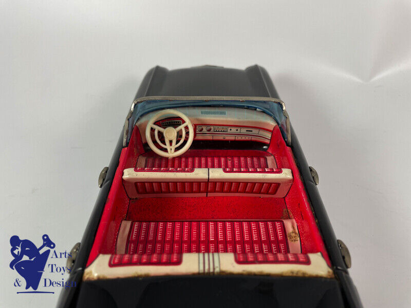 Antique toy Bandai Cadillac Convertible 60 'Model Auto Series Tin friction 30cm