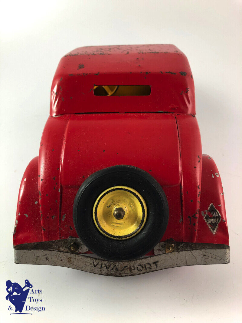 Antique toy CIJ 5/50 RENAULT SET VIVASPORT Luxe Camping tin c.1935