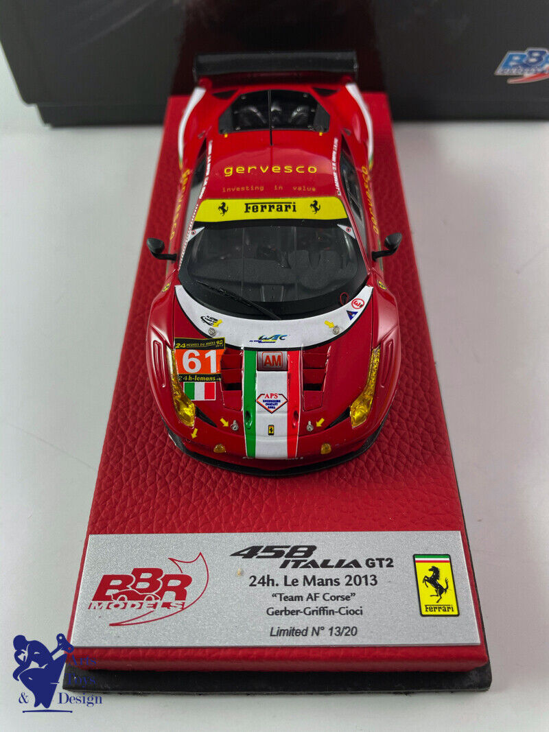 1/43 BBR Ferrari 458 Italia GT2 Le Mans 2013 AF Corse N ° 61 Gerber Griffin N13/20