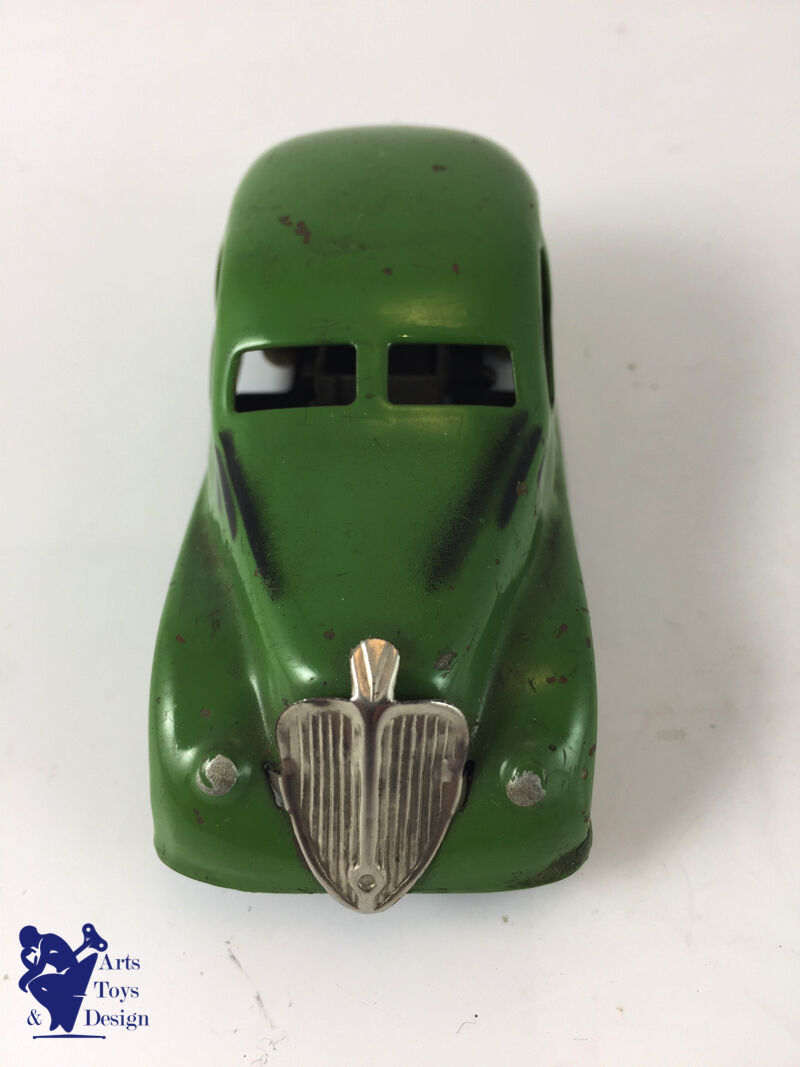 Antique toy CIJ 3/1 Renault Viva Grand Sport Tin clockwork 1935 Green