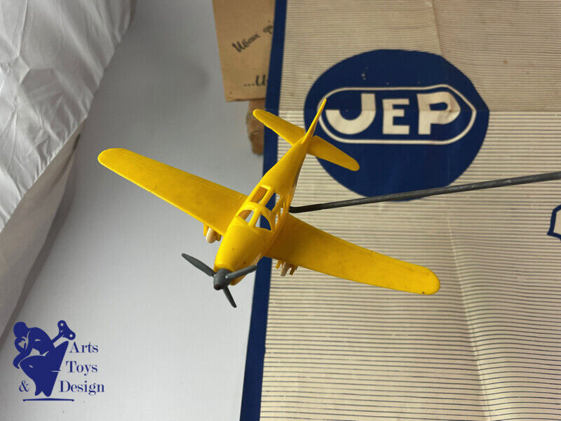 Antique toy JEP Ref 1235 Airplane on Pylon c.1950 Box Carte Notice