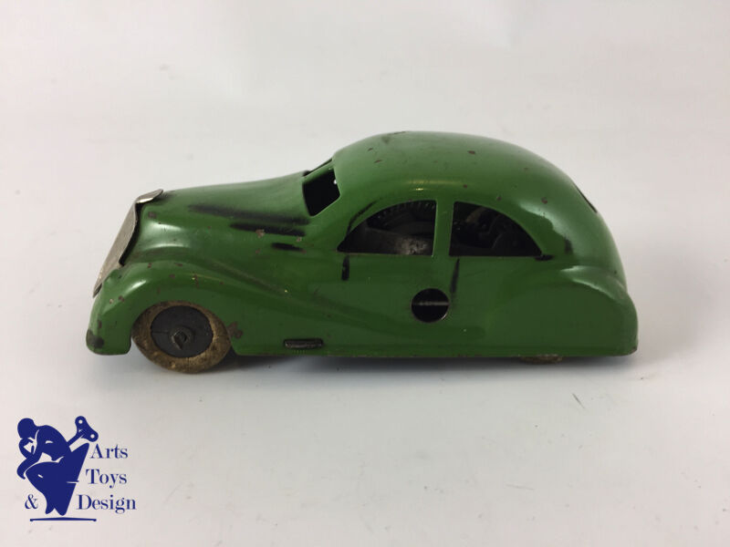 Antique toy CIJ 3/1 Renault Viva Grand Sport Tin clockwork 1935 Green