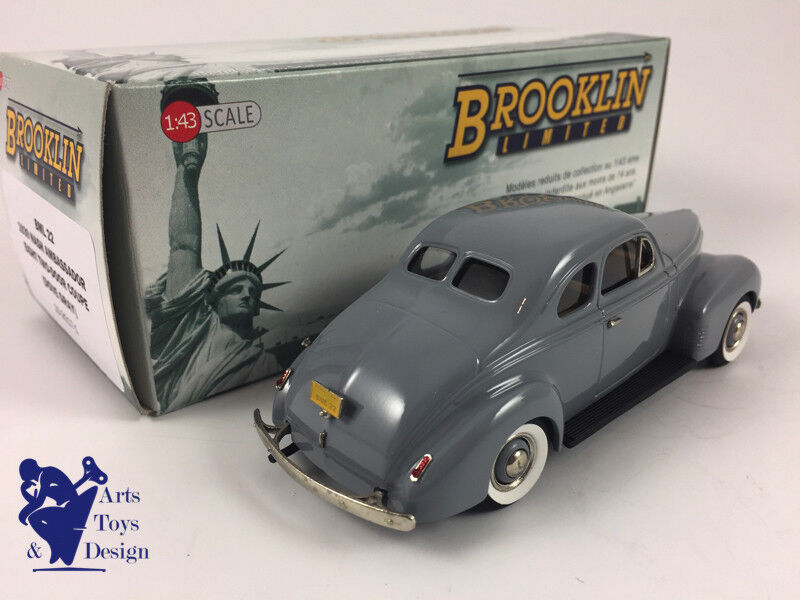 1/43 BROOKLIN BML 22 NASH AMBASSADOR EIGHT 2 DOOR COUPE 1939 DOVE GRAY