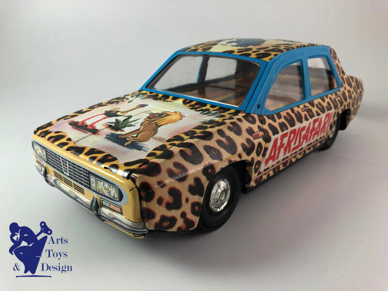 Antique toy paya 8064 1/12 Renault 12 S Safari Tin Friction 37cm