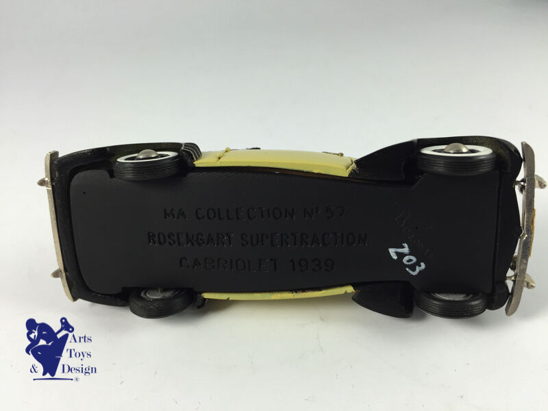 1/43 ° Ma collection Brianza Ref 57 ROSENGART Supertraction Cabriolet 1939