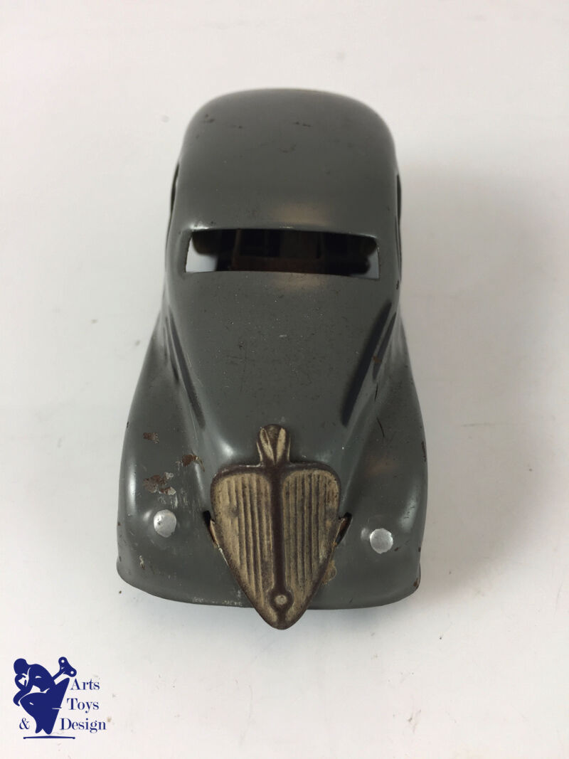 Antique toy CIJ 3/1 Renault Viva Grand Sport Tin Clockwork c.1935 Grey