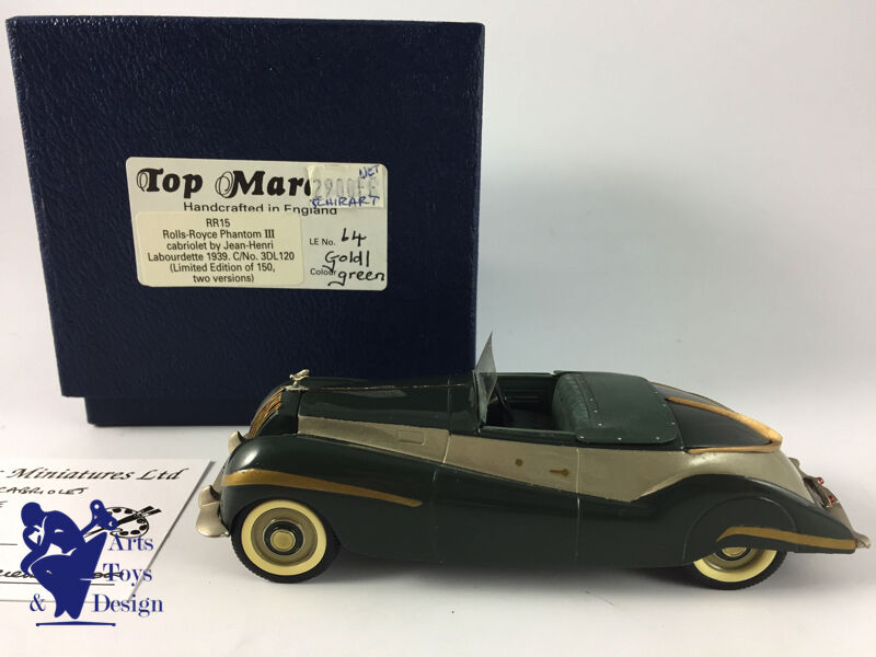 1/43 Top Marques Rolls Royce Phantom III Cabriolet Labourdette 1939 n ° 64/150