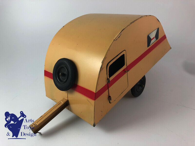 Antique toy CIJ 5/50 RENAULT SET VIVASPORT Luxe Camping tin c.1935