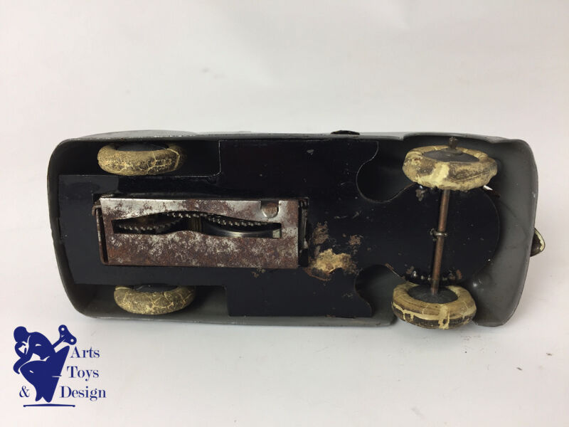 Antique toy CIJ 3/1 Renault Viva Grand Sport Tin Clockwork c.1935 Grey