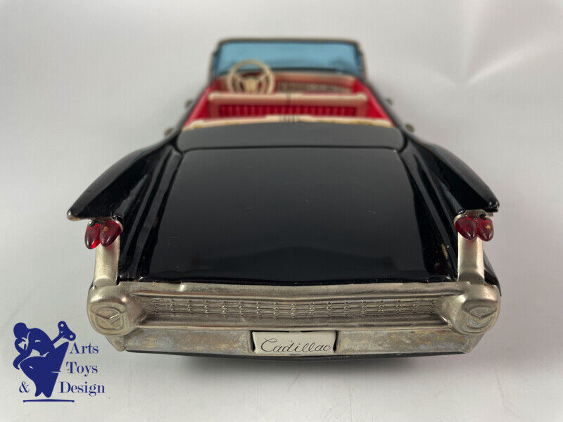 Antique toy Bandai Cadillac Convertible 60 'Model Auto Series Tin friction 30cm