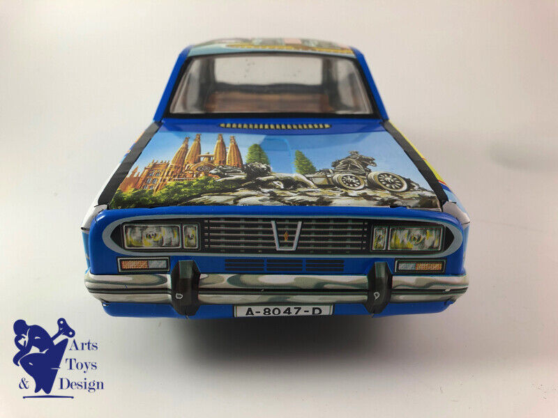 Antique toy paya 8047 1/12 Renault 12 S Turistico Tin Friction 37cm