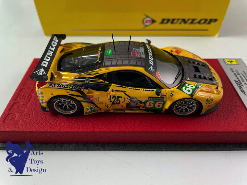 1/43 BBR Ferrari 458 Italia GT2 Le Mans 2013 JMW Motorsport N ° 66 N12/20 Dunlop