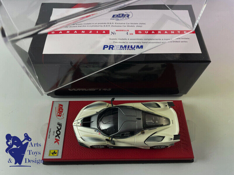 1/43 BBR Ferrari FXXK 2015 n ° 10 Fuji White Matt Gray Stripe n ° 4/20