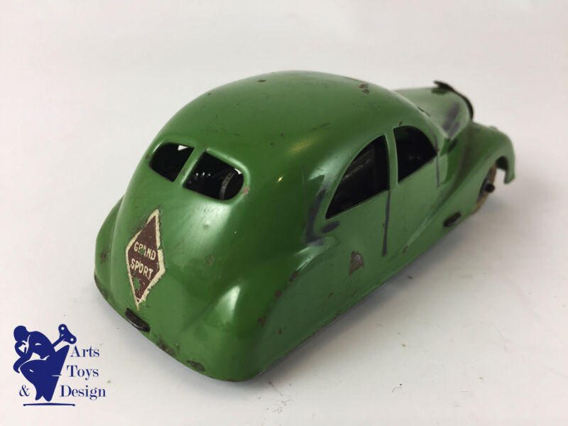 Antique toy CIJ 3/1 Renault Viva Grand Sport Tin clockwork 1935 Green