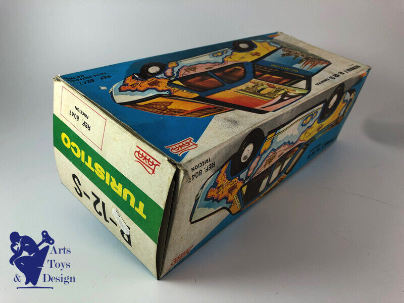 Antique toy paya 8047 1/12 Renault 12 S Turistico Tin Friction 37cm