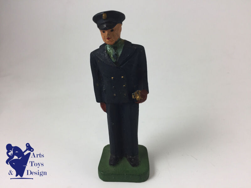 JRD figure France circa 1935 Soldier Navy Officer with sword H 9.5cm