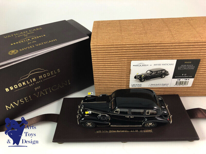 1/43 BROOKLIN MV 03 BUICK LIMITED SERIES 90L LIMOUSINE 1938 VATICAN