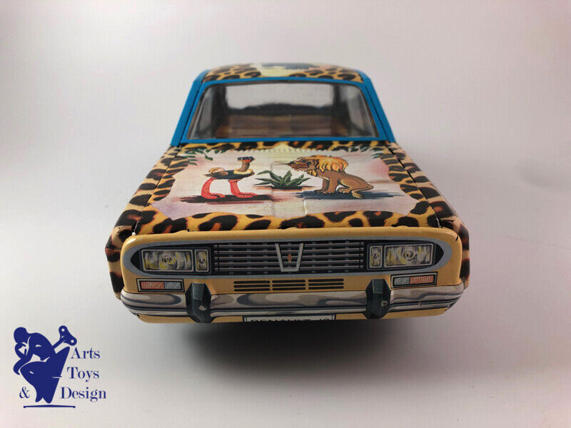 Antique toy paya 8064 1/12 Renault 12 S Safari Tin Friction 37cm