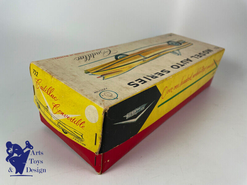 Antique toy Bandai Cadillac Convertible 60 'Model Auto Series Tin friction 30cm