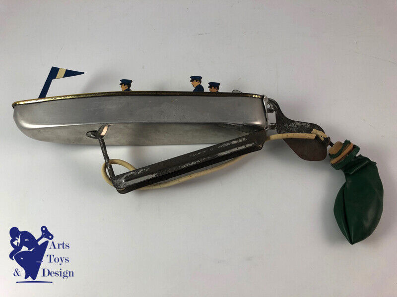 Antique toy Speed Motor Boat Zipp-Ee Mack & Bro New York USA 27cm