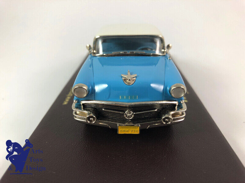 1/43 BROOKLIN 228 BUICK CENTURY 4 DOOR HARDTOP 1956 WHITE & BLUE