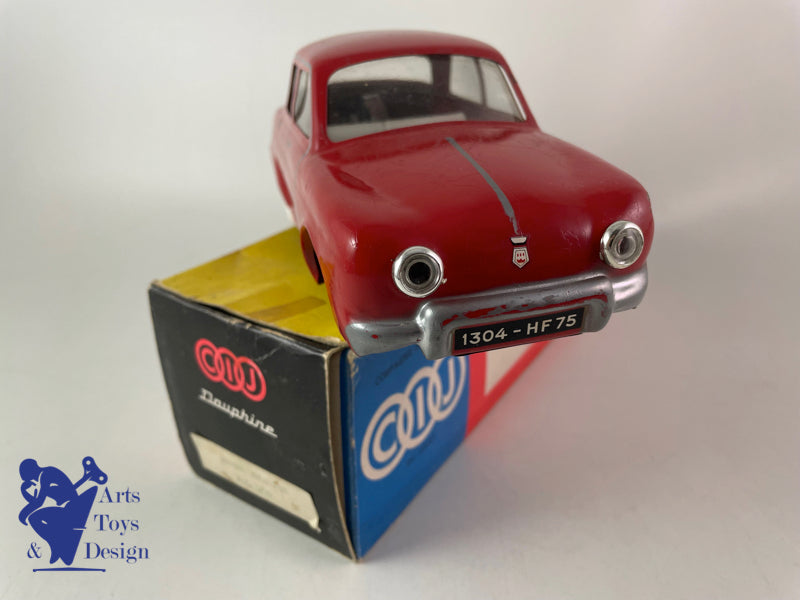 Antique toy CIJ 5/59 Renault Dauphine tin clockwork red circa 1960