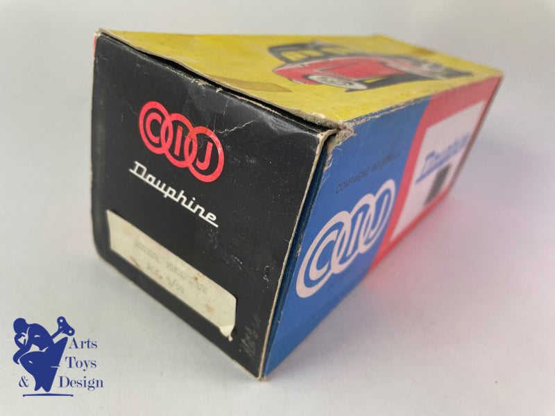 Antique toy CIJ 5/59 Renault Dauphine tin clockwork red circa 1960