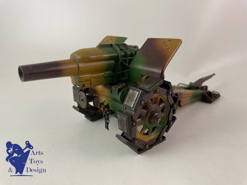 Antique toy Lineol 822 Military cannon gun circa 1937 L28cm