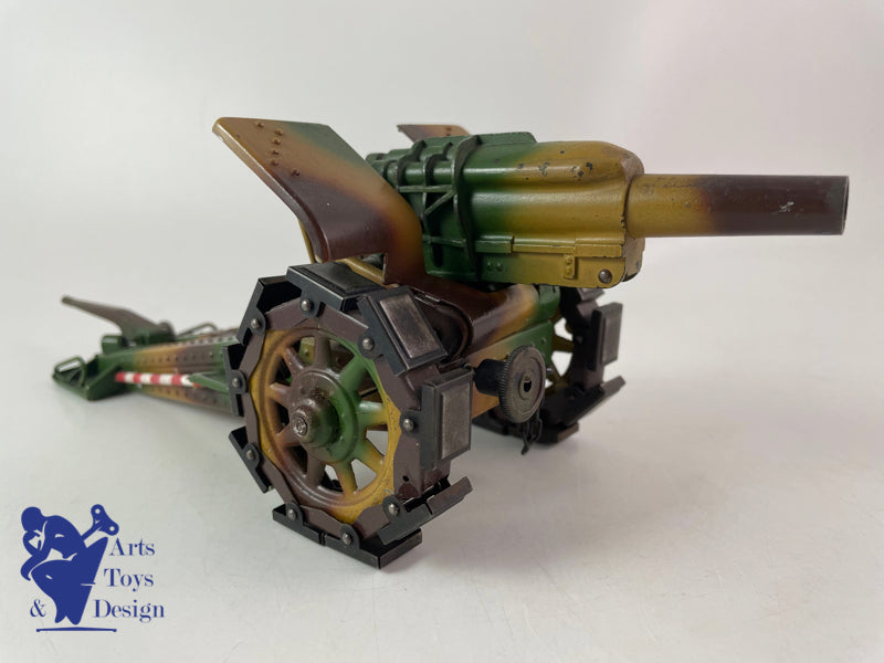 Antique toy Lineol 822 Military cannon gun circa 1937 L28cm