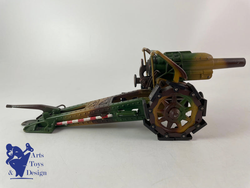 Antique toy Lineol 822 Military cannon gun circa 1937 L28cm