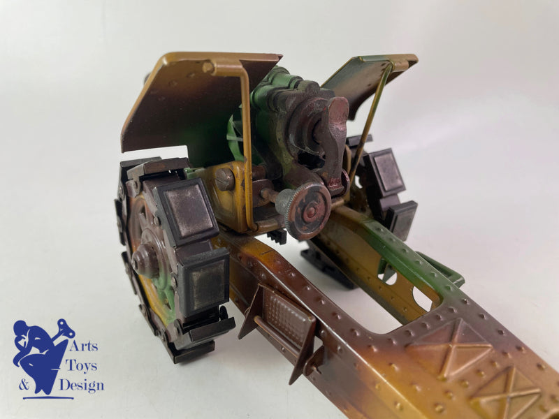 Antique toy Lineol 822 Military cannon gun circa 1937 L28cm
